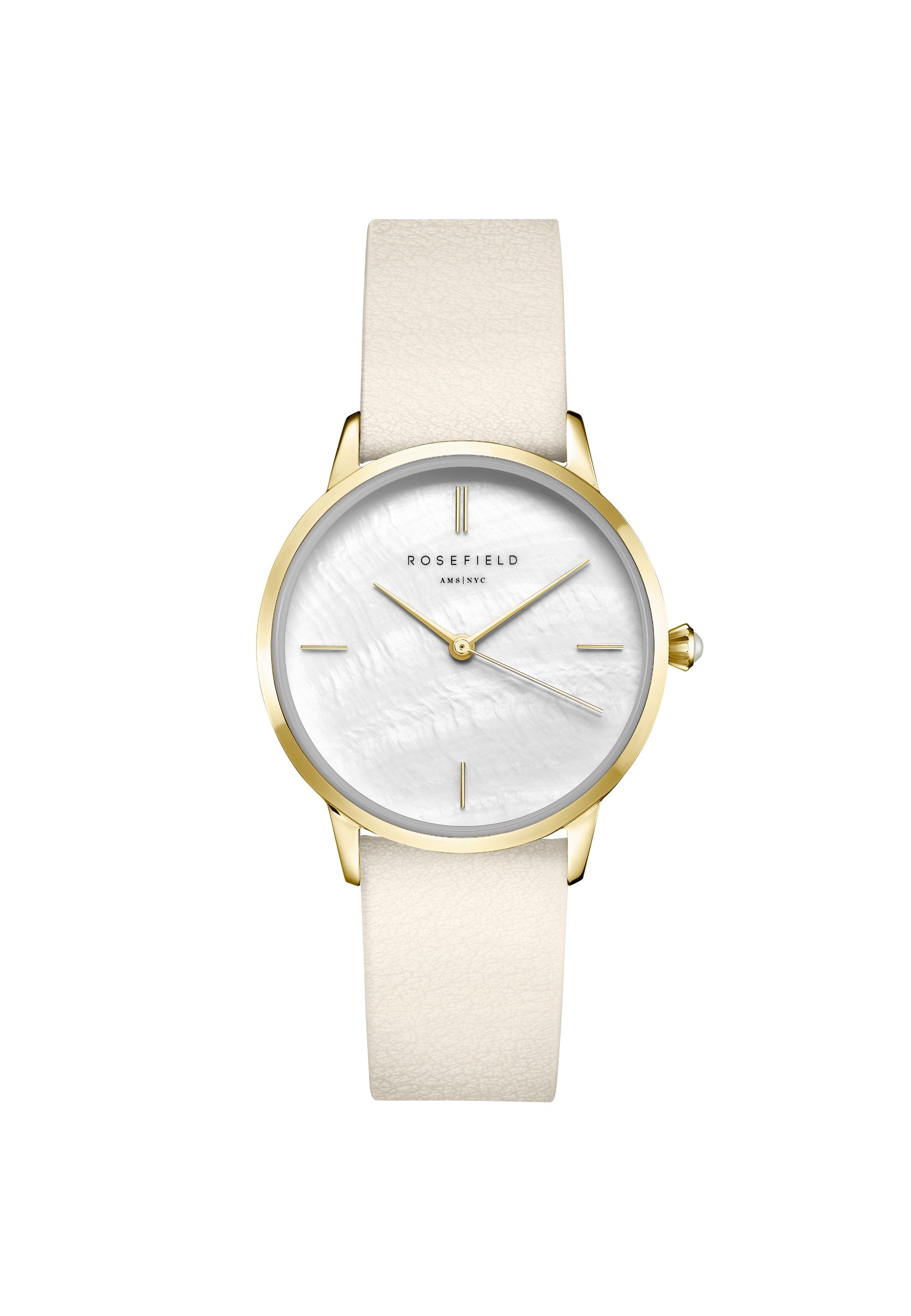 ROSEFIELD Quarzuhr ROSEFIELD Damenuhr Pearl Edit 36mm Goldfarben