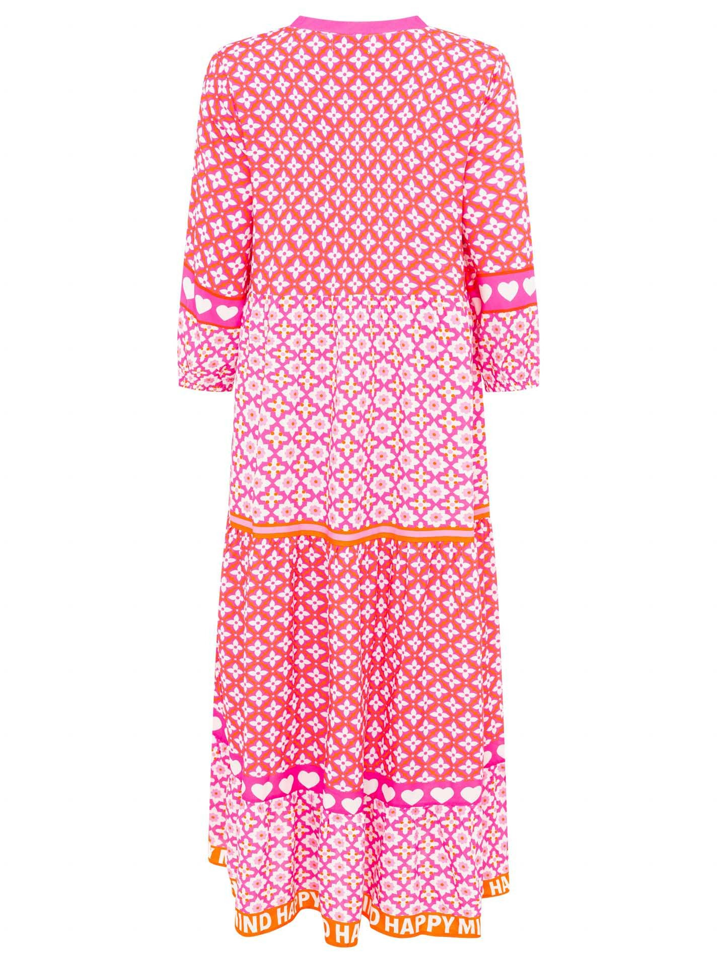 Zwillingsherz Maxikleid "Dreams" mit Mustermix, Knopfleiste günstig online kaufen