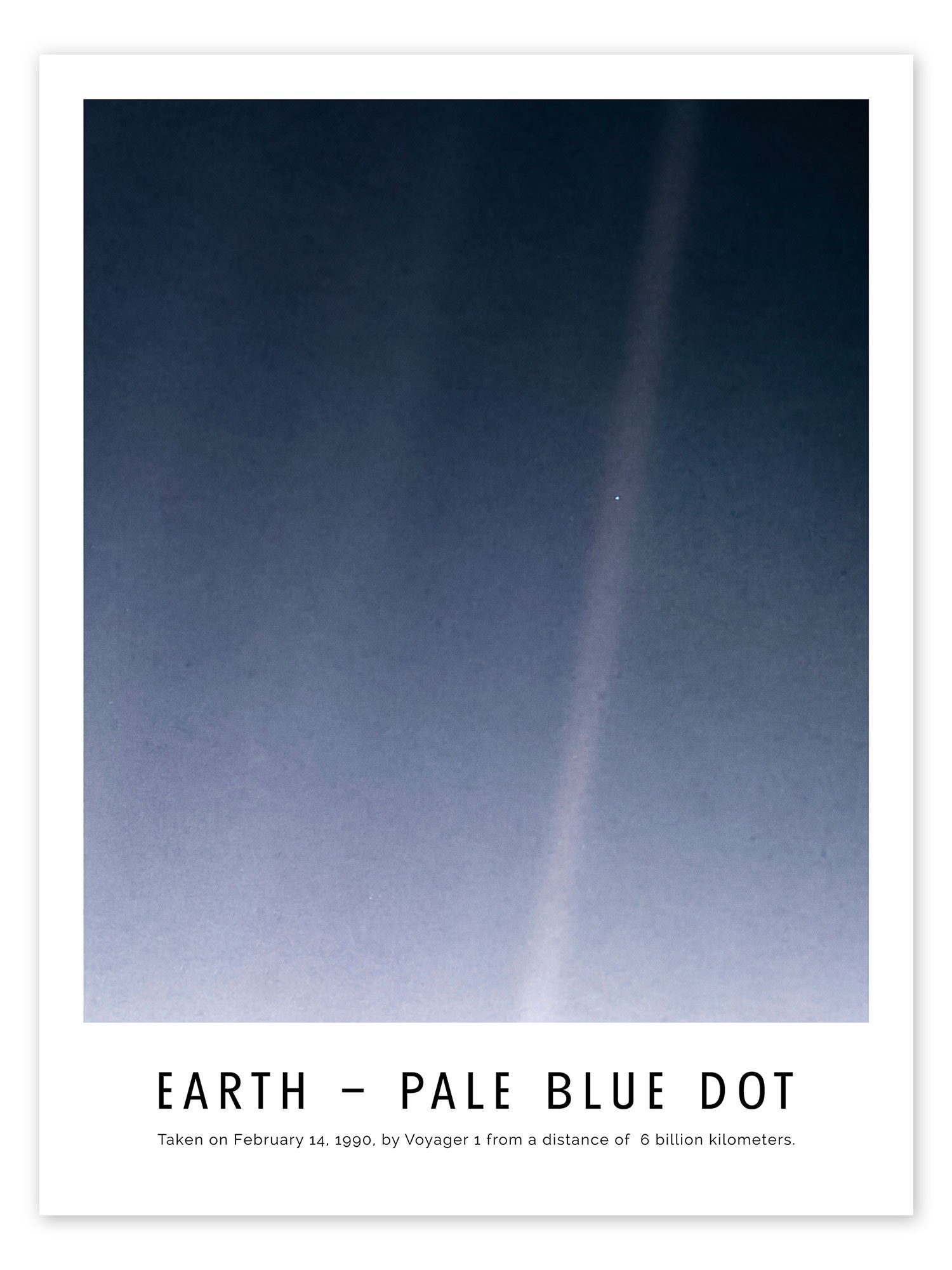 Posterlounge Poster NASA, Earth - Pale Blue Dot, Wohnzimmer Fotografie