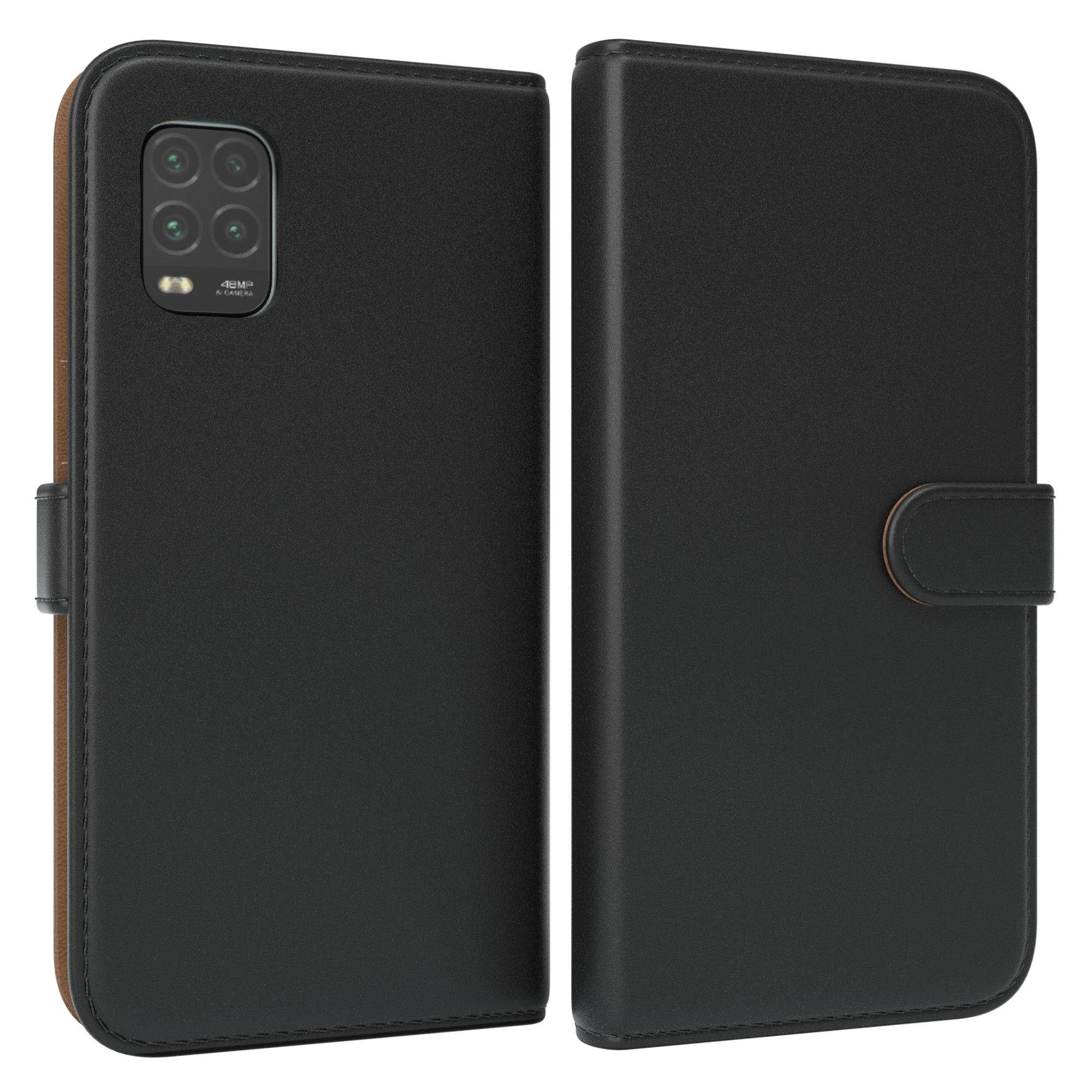 EAZY CASE Handyhülle Uni Bookstyle für Xiaomi Mi 10 Lite 5G 6,57 Zoll, Schutzhülle mit Standfunktion Kartenfach Handytasche aufklappbar Etui