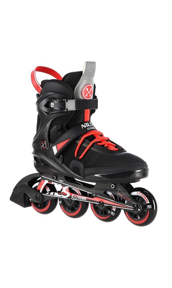 Nils Inlineskates Extreme NA14124 (Rollen: 80x24mm/82A, Kugellager: ABEC 7) schwarz/rot