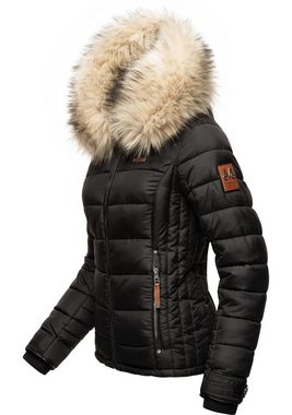 Marikoo Winterjacke Lerikaa Winter Steppjacke mit abnehmbarem Kunstfell