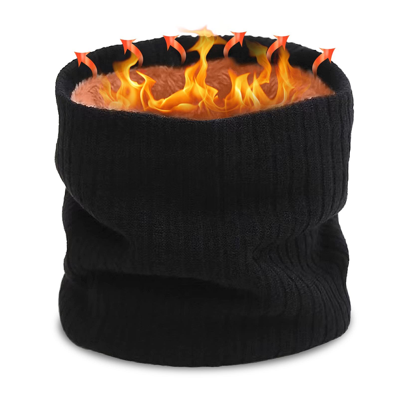Cachito Multifunktionstuch Halswärmer Halstuch Männer Gesichtsschal Damen, Winter Fleece Schal