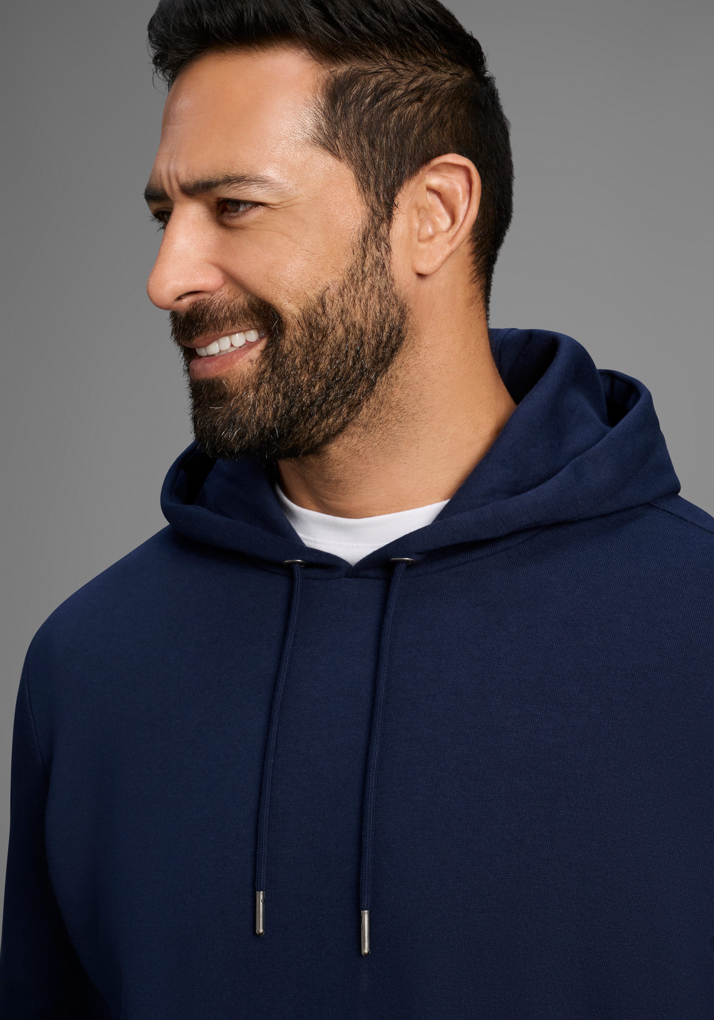 Man's World Kapuzensweatshirt mit Kängurutasche, auch in größeren Größen – Bild 3 von 5