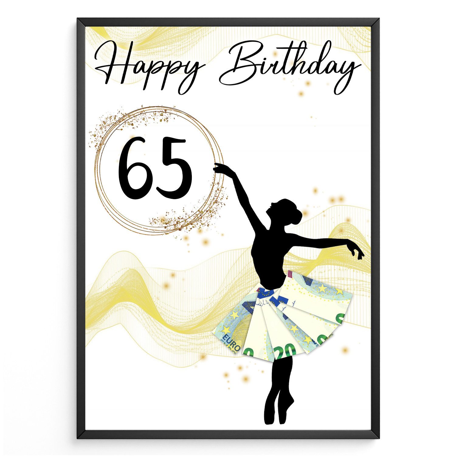 Tigerlino Poster Geburtstag Geldgeschenk Frauen Freundin günstig online kaufen