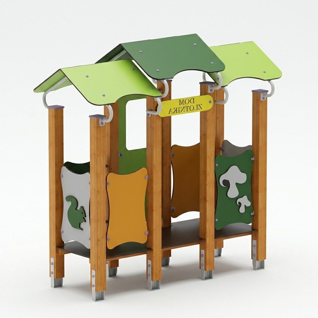 Xlmoebel Gartenhaus Farbenfrohes Spielhaus aus robustem Material für kreative Abenteuer, BxT: 75x30 cm, (Spielplatz), Hergestellt in Europa