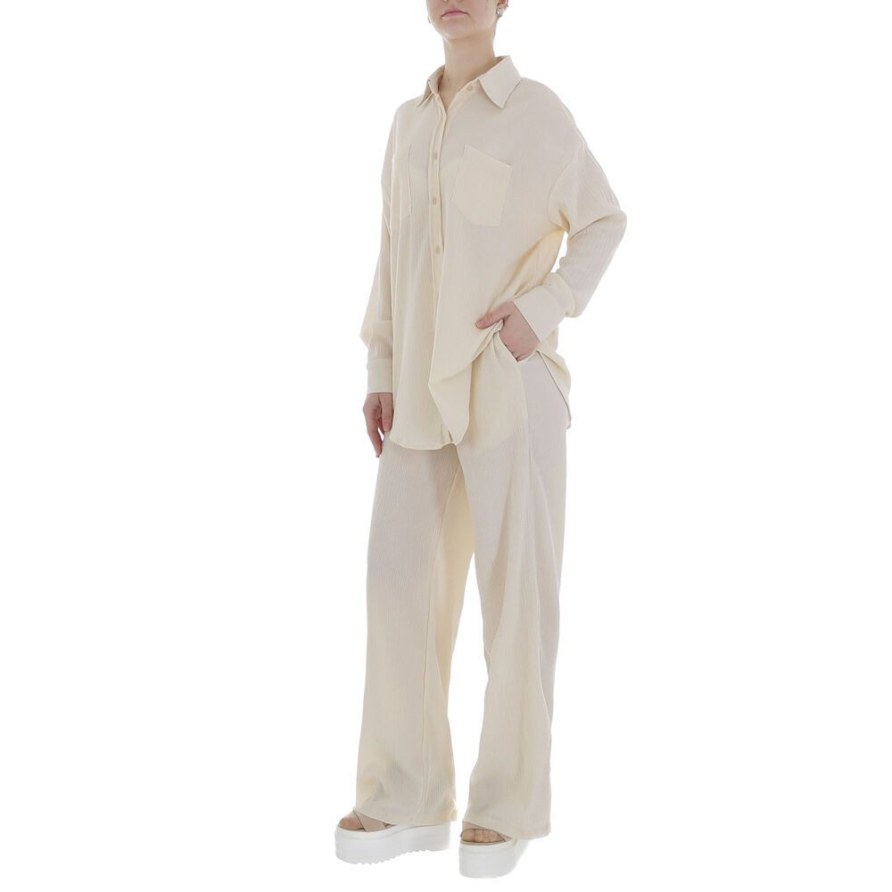 Ital-Design Freizeitanzug Damen Elegant Hemd Marlene-Hose günstig online kaufen