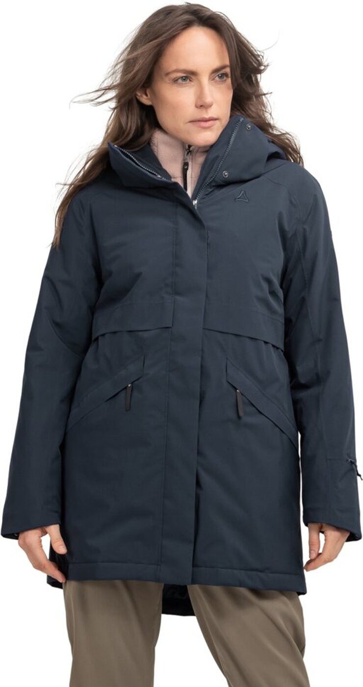 Schöffel Langmantel Ins Parka Style Malkay WMS NAVY BLAZER