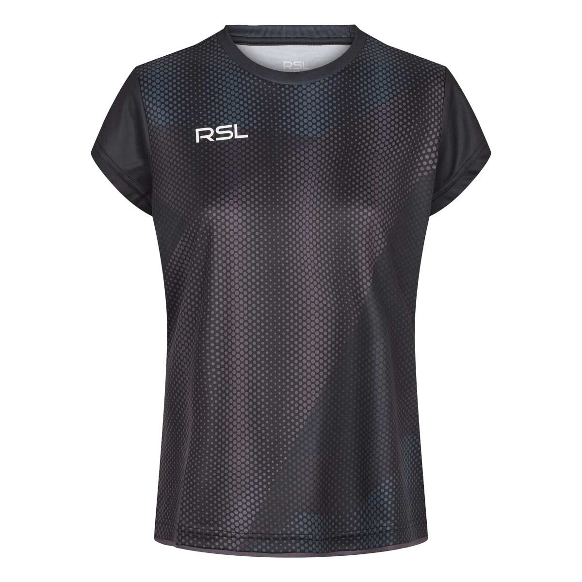 RSL Trainingsshirt Venom (100% Polyester, bequeme Passform) schwarz Damen