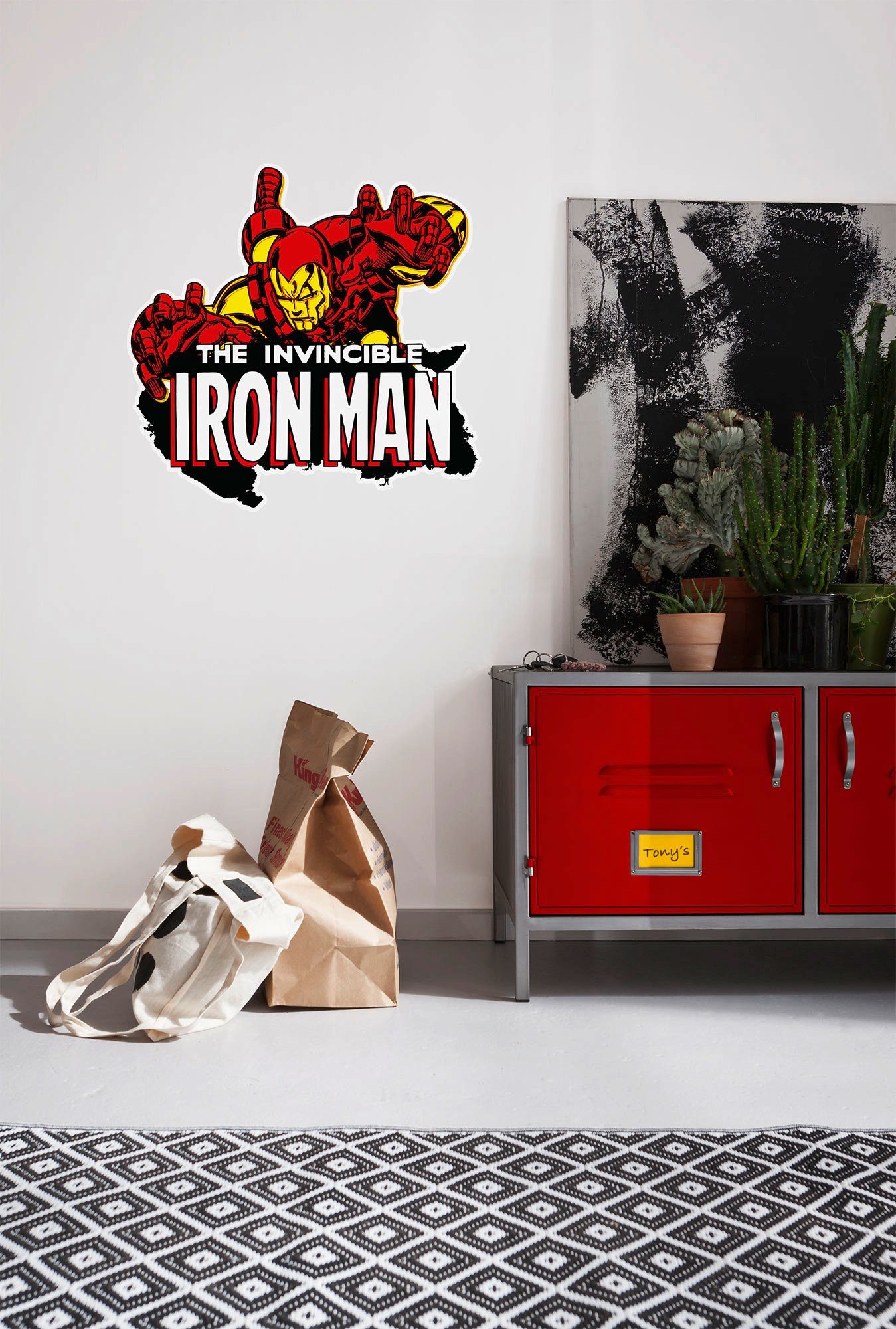 Komar Wandtattoo Iron Man Wandtattoo selbstklebendes cm 50x70 Comic Höhe), x Classic St), (Breite (1