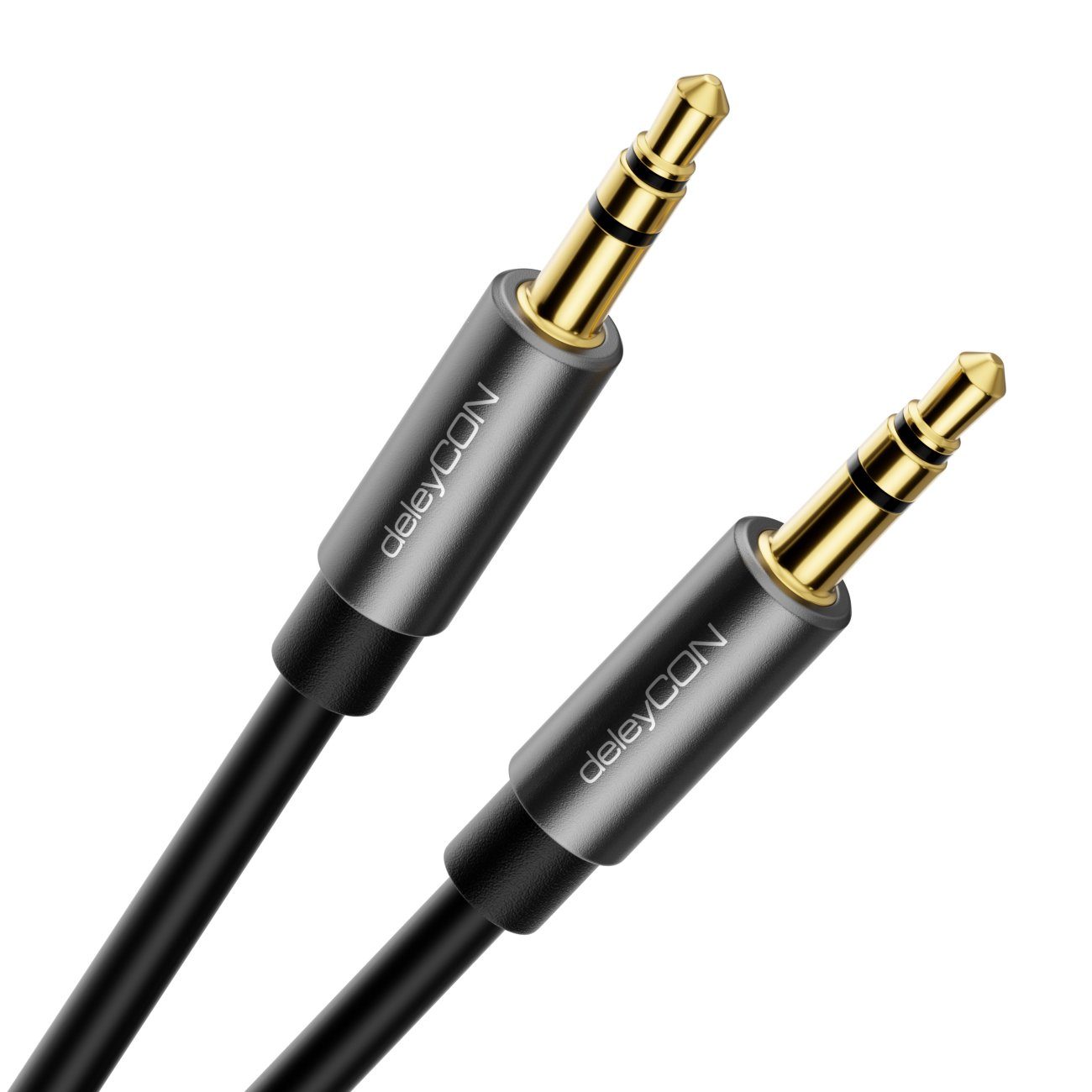 deleyCON deleyCON 5m Klinke Audio Stereo AUX Kabel 3,5mm Klinkenkabel Audio-Kabel