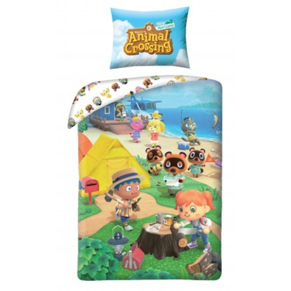 Bettwäsche Animal Crossing Bettwäsche 140 x 200 cm - weiche Baumwolle