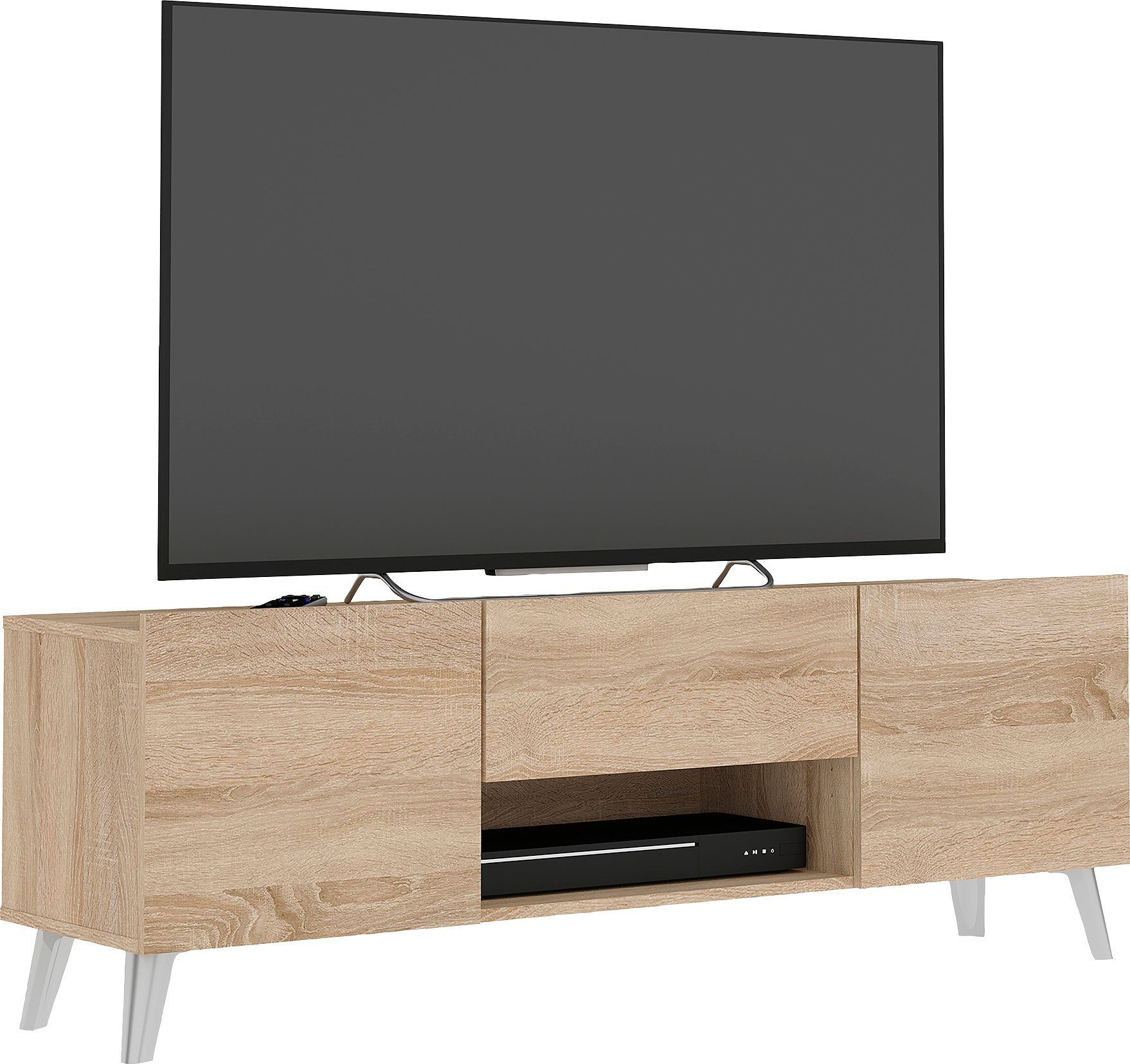 FMD TV-Board Brighton, Breite 140 cm, mit und ohne Schublade