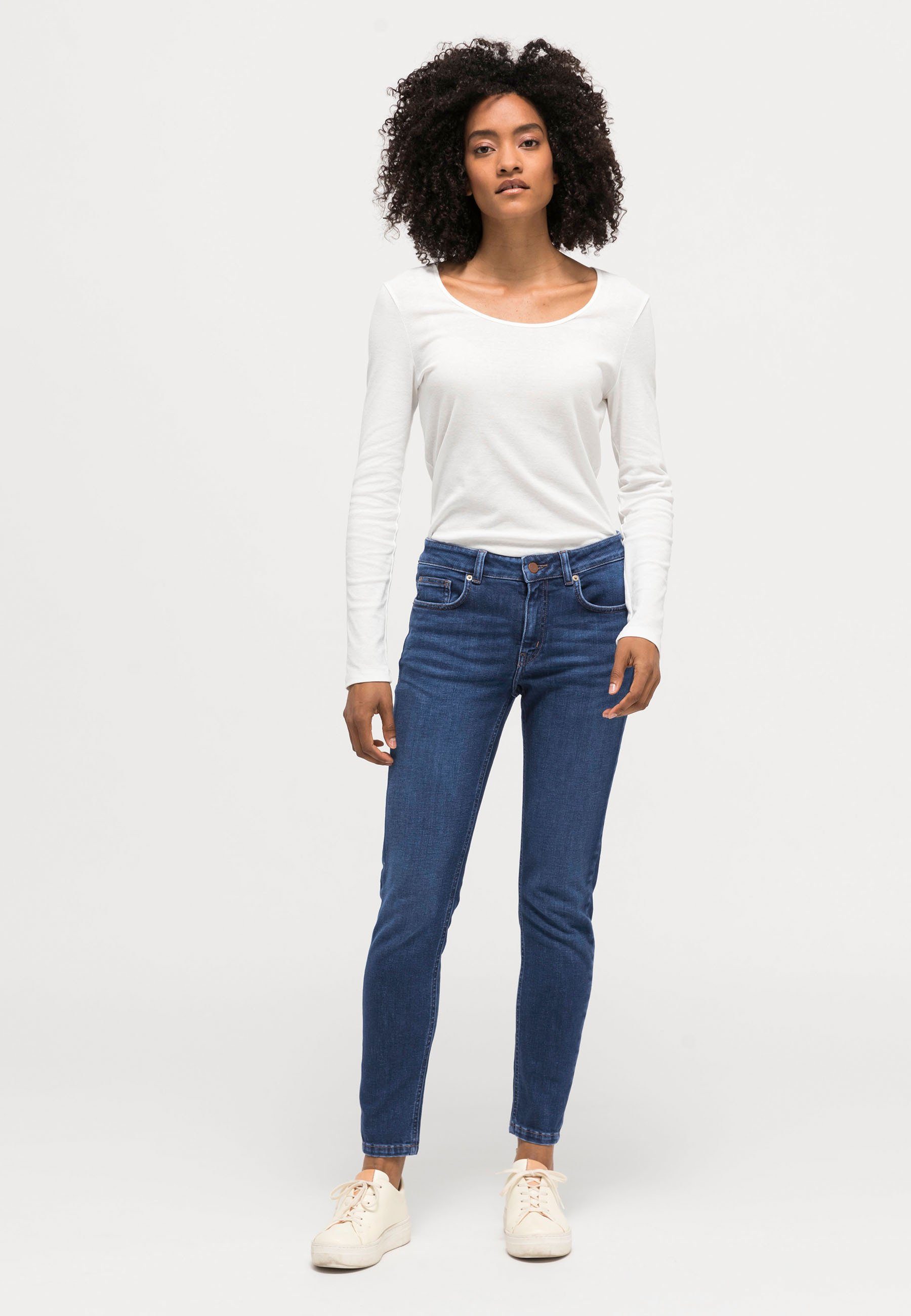 5-Pocket-Jeans Hessnatur Fit Skinny Bio-Denim Lina aus (1-tlg)
