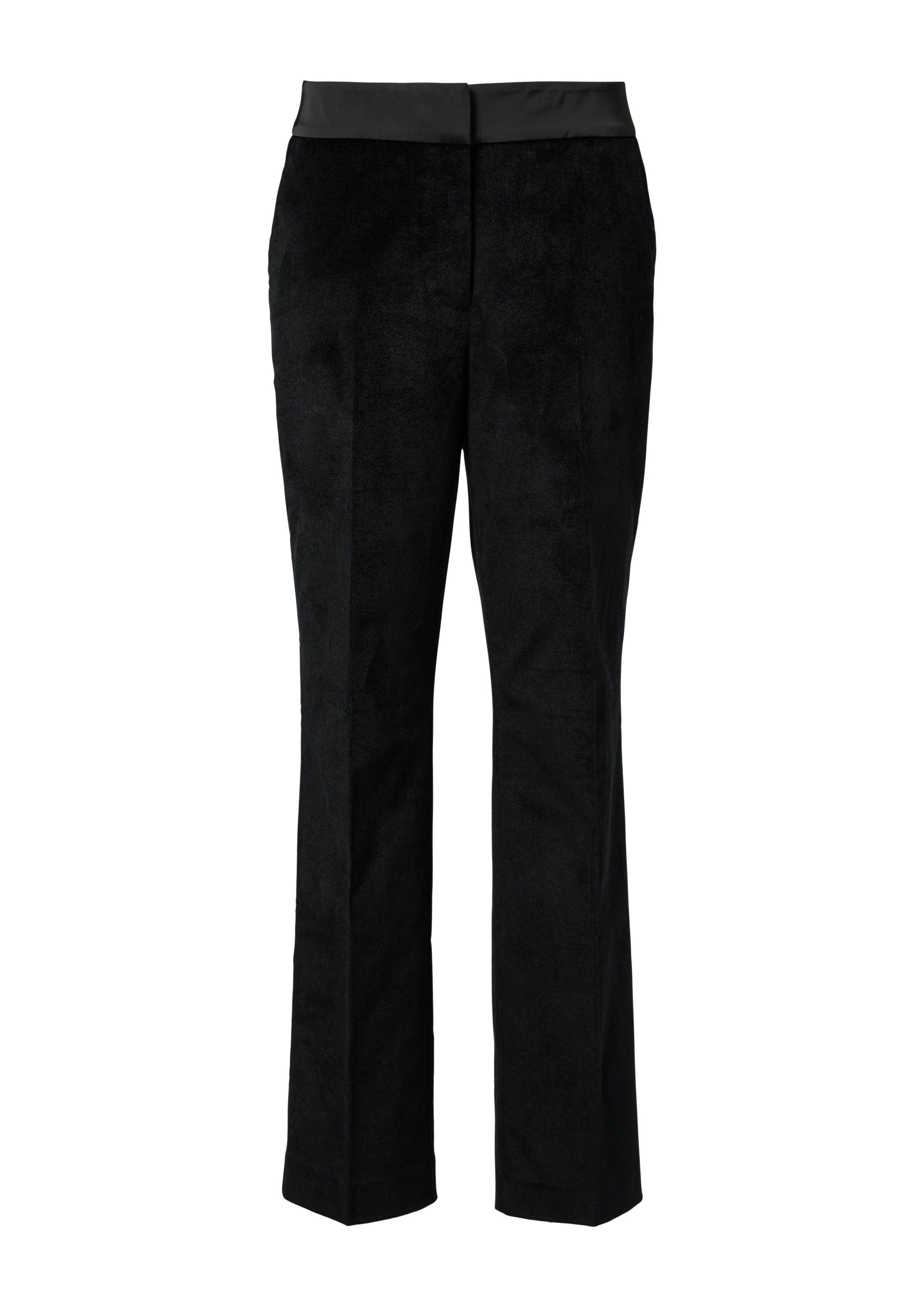 comma 7/8-Hose Hose Samthose mit satiniertem Bund günstig online kaufen