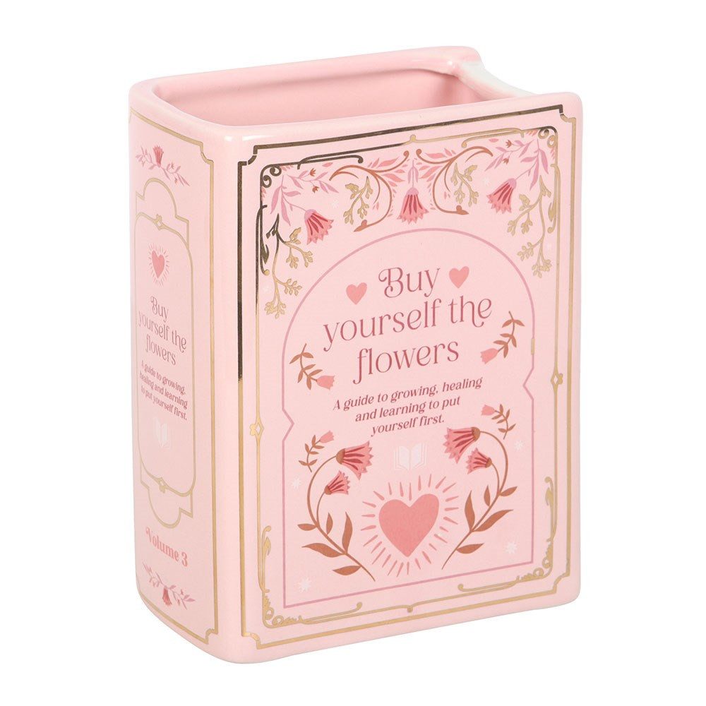 Something Different Dekovase Romantisch vintage Vase in Buchfom "The Book Club" Pink Love