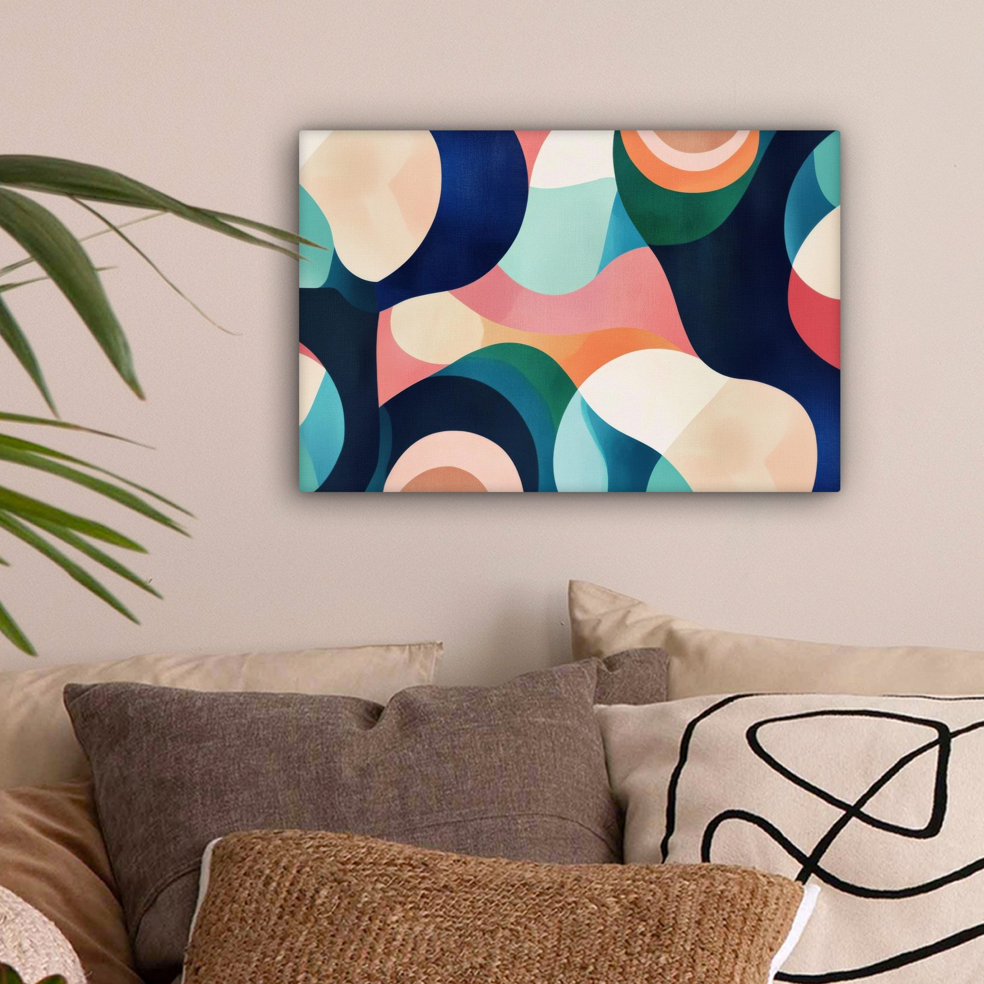 OneMillionCanvasses® Leinwandbild Abstrakt - Blau - günstig online kaufen