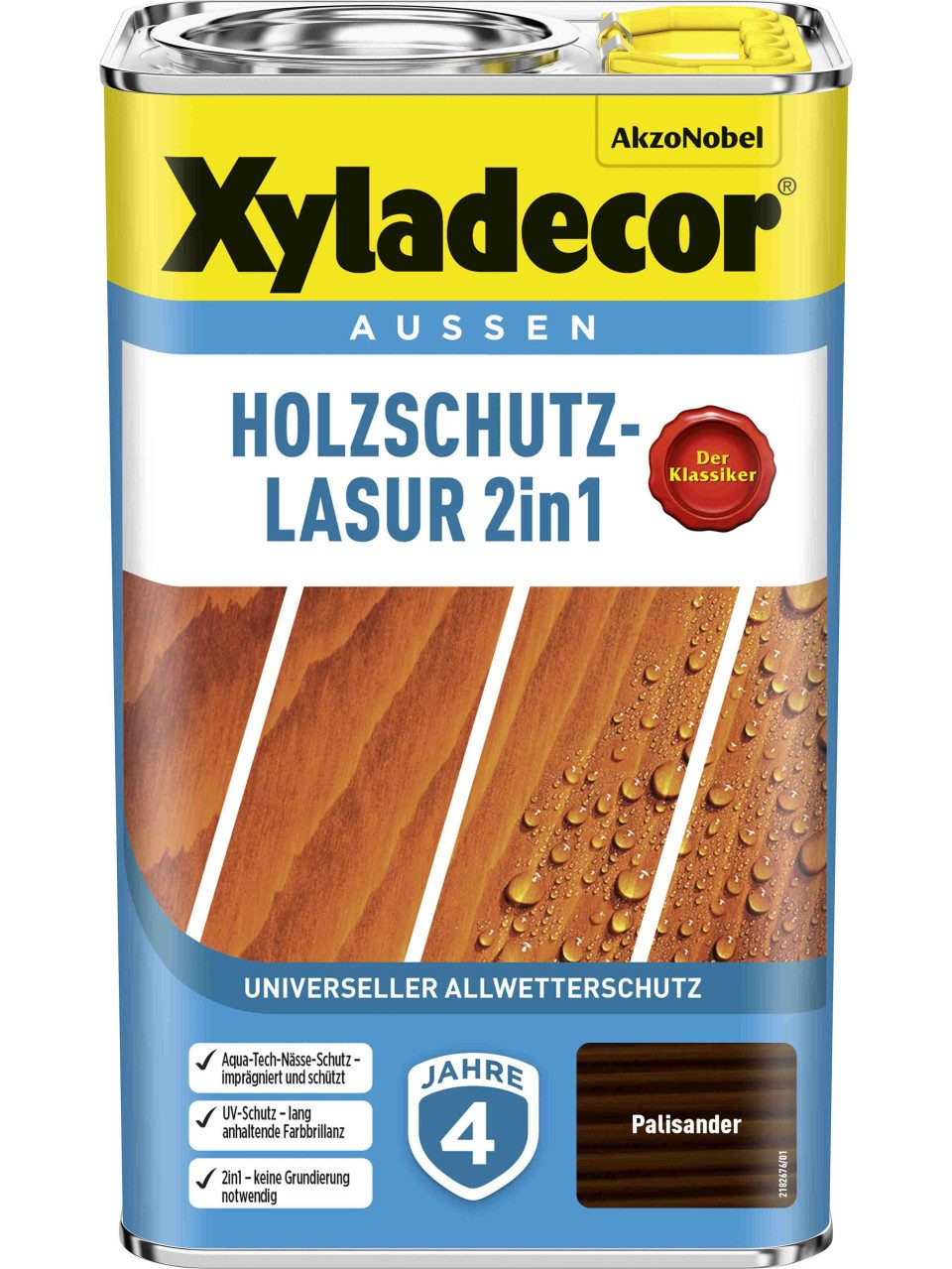 Xyladecor  Lasur Xyladecor Holzschutzlasur 2,5 L palisander 2in1