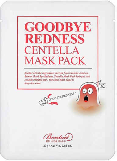 Benton Tuchmaske Goodbye Redness Centella Mask Pack Packung, 10-tlg.