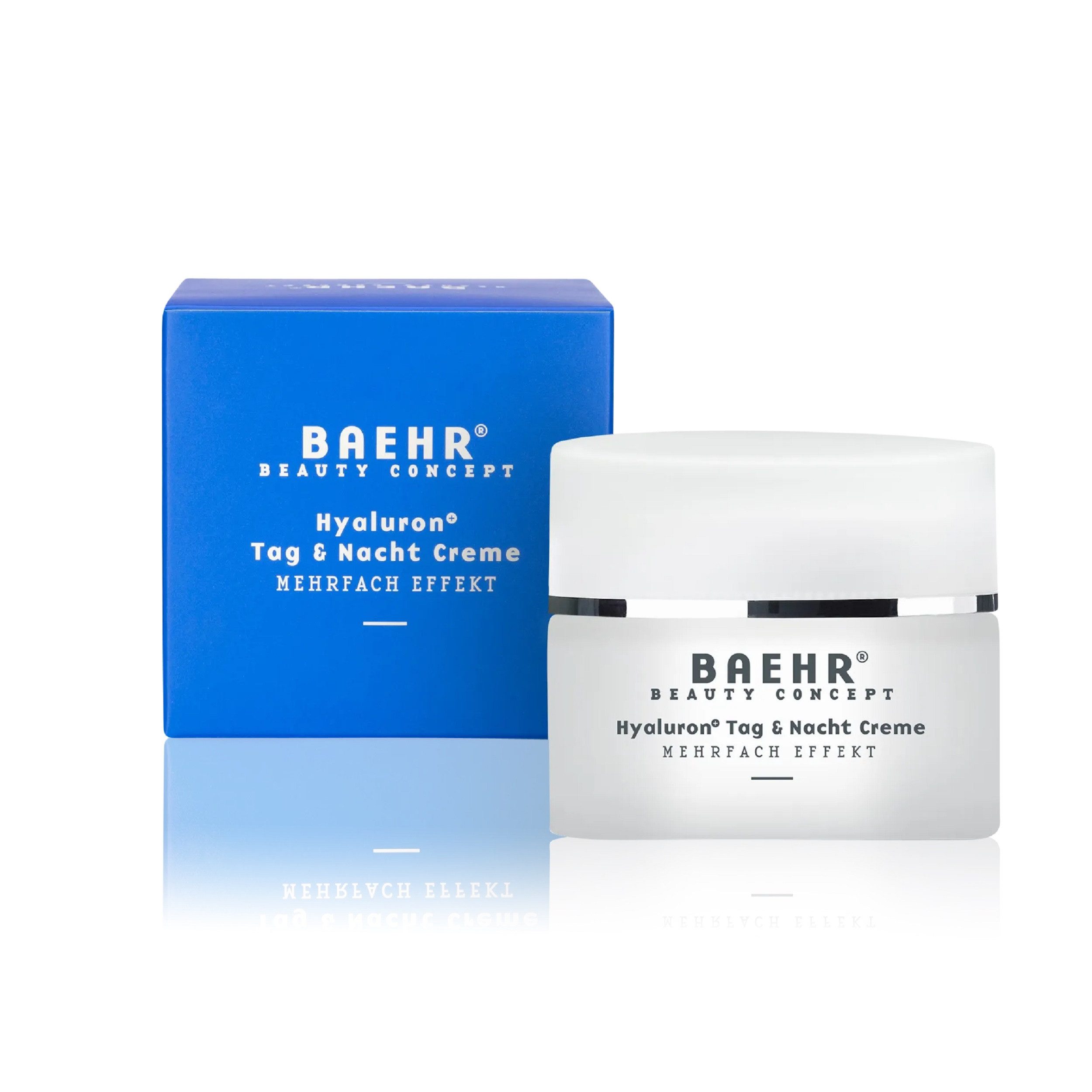 BAEHR BEAUTY CONCEPT Gesichtspflege Baehr Beauty Concept Hyaluron+ Tag & Nacht Creme 50ml mit Traubenkernöl & Squalan, 1-tlg., intensiv pflegend mit straffendem, aufpolsternden Effekt