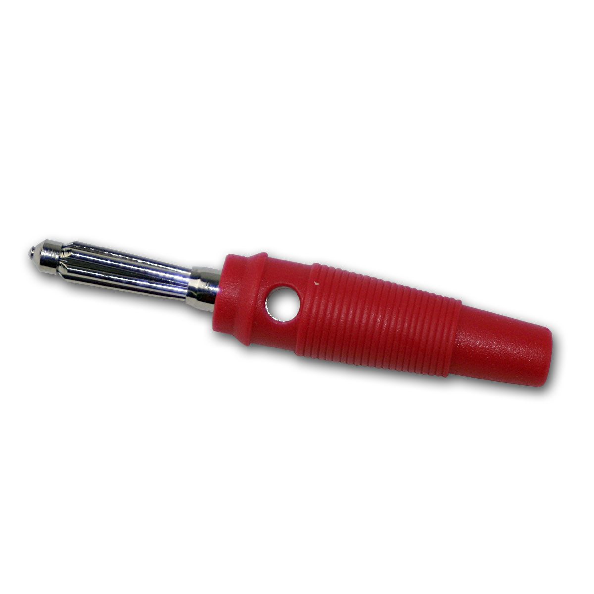 Goobay Rundstecker 10x Labor-Bananen-Stecker rot mit Querloch