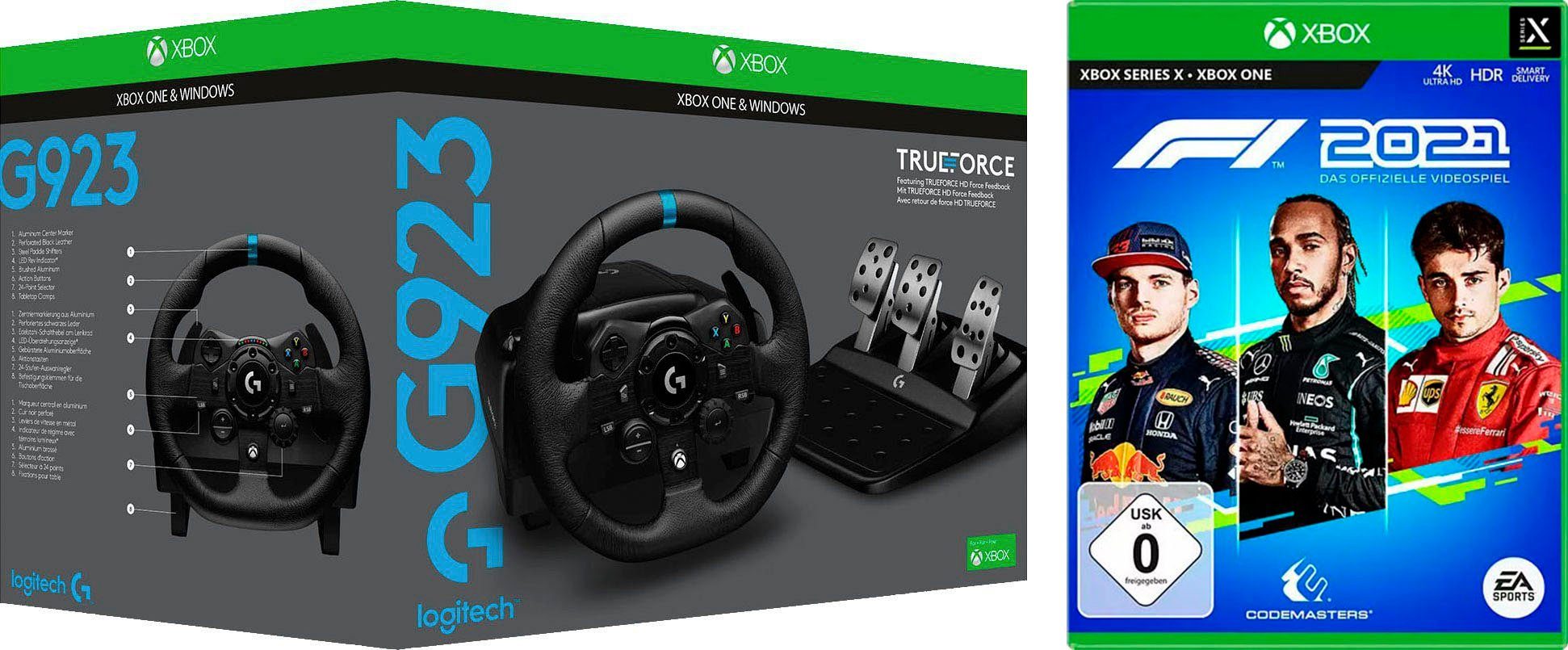 Logitech G »G923 für Xbox und PC« Gaming-Lenkrad (inkl. F1 2021) online  kaufen | OTTO