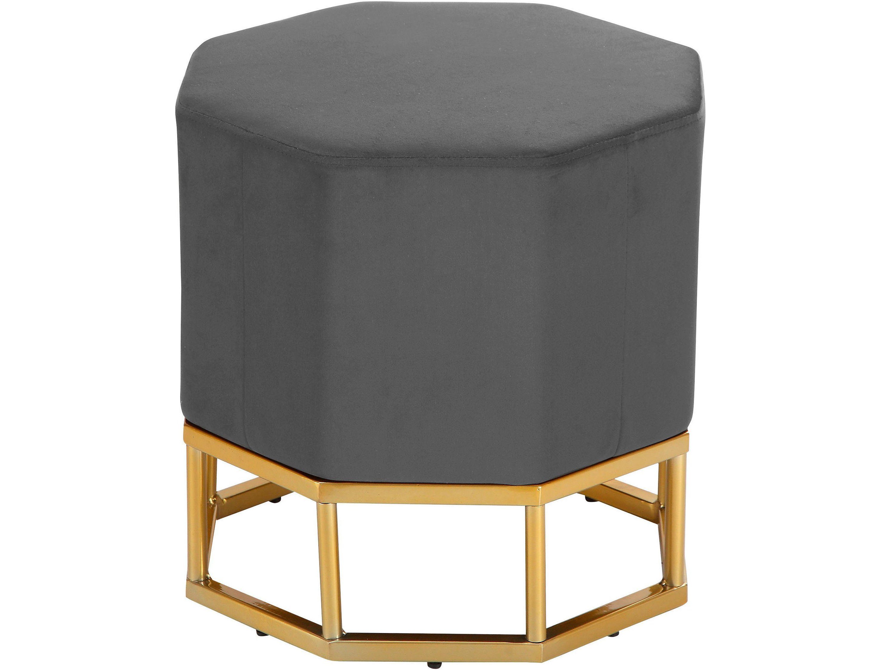 loft24 Polsterhocker Ilse, gepolsterter Табуретки mit Bezug in Samtoptik