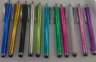 cofi1453 Eingabestift cofi1453® 10x Stylus Stift 2in1 Touchpen Eingabestift Handy Touch Pen Metall kompatibel mit Smartphone, Tablet