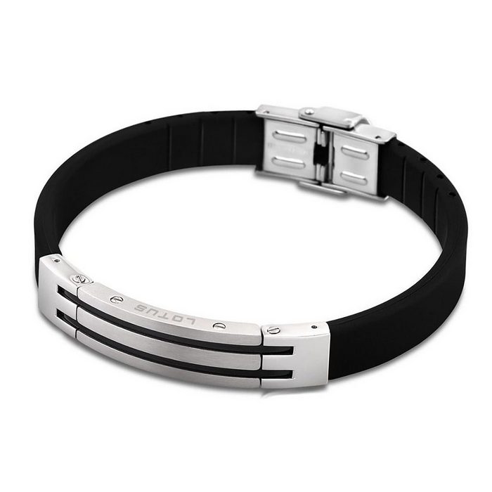 Lotus Style Edelstahlarmband Lotus Style Armband schwarz LS1521-2/2 (Armband) Armbänder für Herren Edelstahl (Stainless Steel)