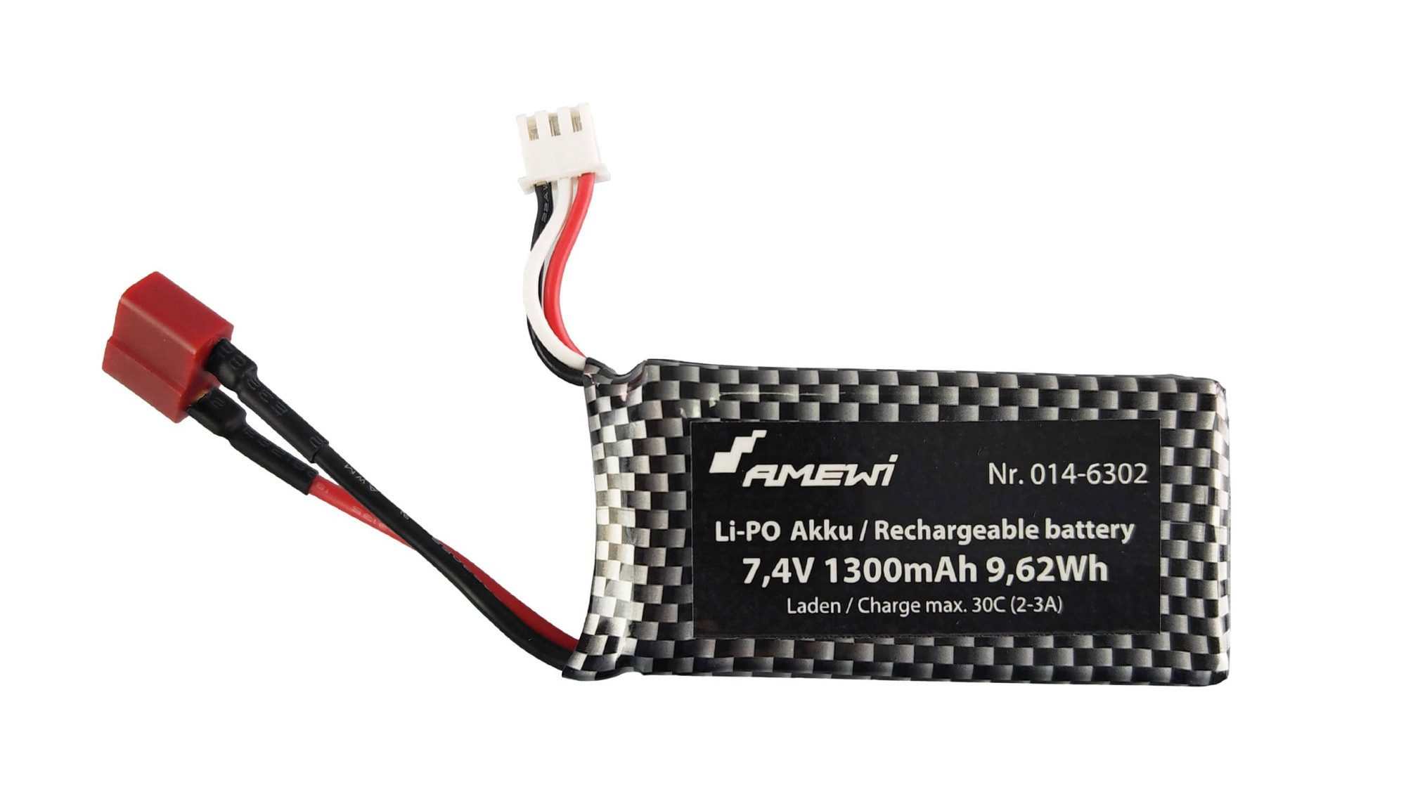 RC-Bagger Amewi 6302 Li-Po Akku 7,4V 1300mAh
