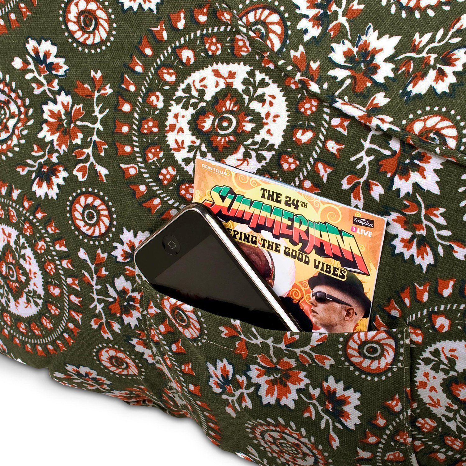 Smoothy Sitzsack SMOOTHY Lounge Bed Sitzsack–100% Baumwolle, ergonomisch & komfortabel