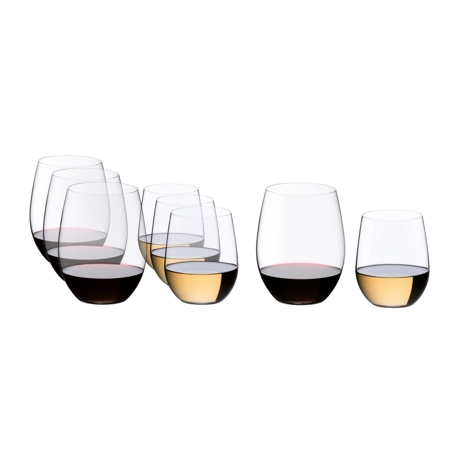 RIEDEL Glas Weinglas O Cabernet Merlot / Viognier Chardonnay 2 x 4er Set, Kristallglas