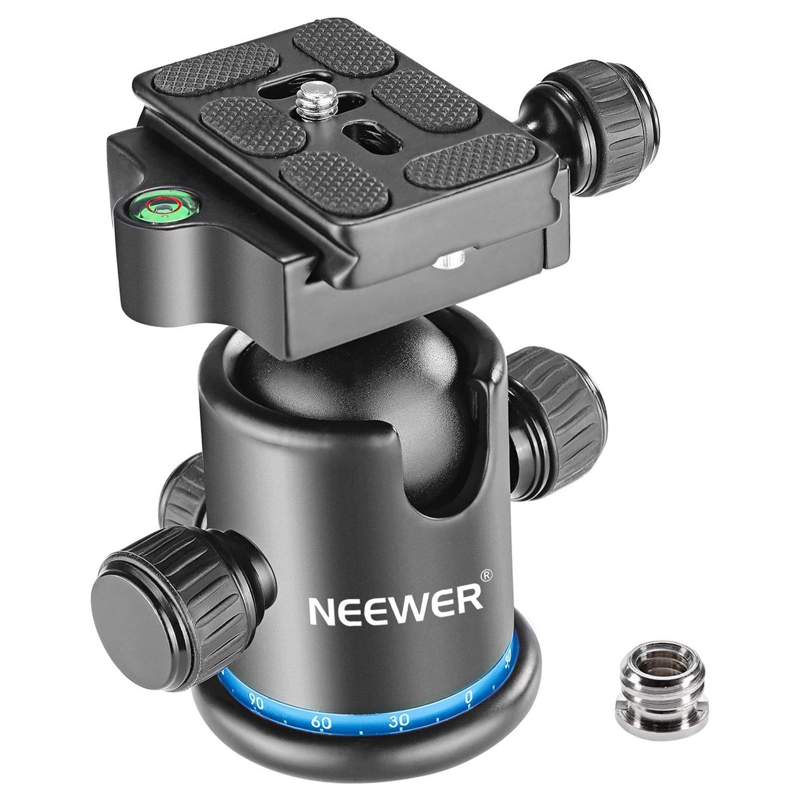 Neewer Kugelkopf GM-MT 36mm Kugelkopf 360° Panorama 8kg Traglast, 360 Grad drehbare Basis
