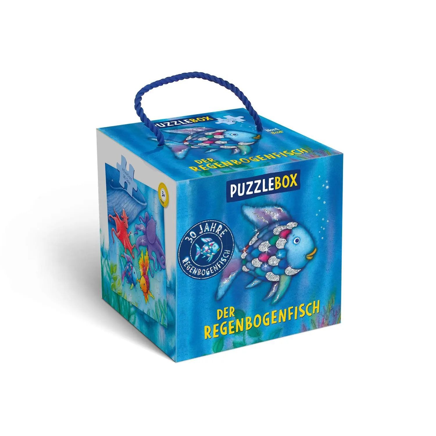 NordSüd Verlag Puzzle Regenbogenfisch Puzzlebox, 36 Puzzleteile