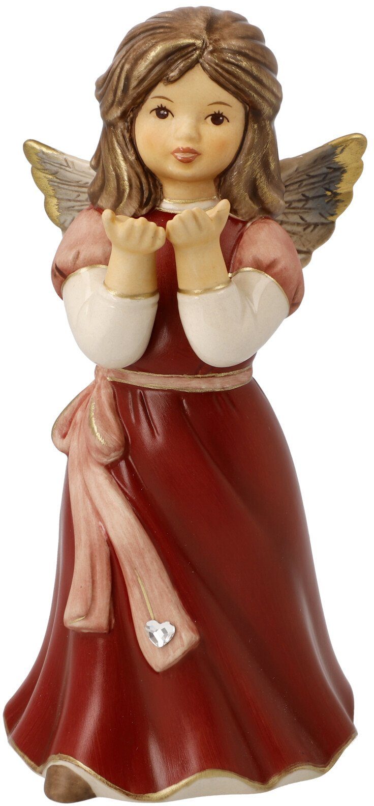 Goebel Engelfigur Himmelsboten, Weihnachtsdeko rot, Steingut, Engel - Wünsc günstig online kaufen