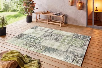 Teppich Symi, NORTHRUGS, rechteckig, Höhe: 8 mm, In- & Outdoor, Kurzflor, Klassisch, Vintage, Wohnzimmer, Garten