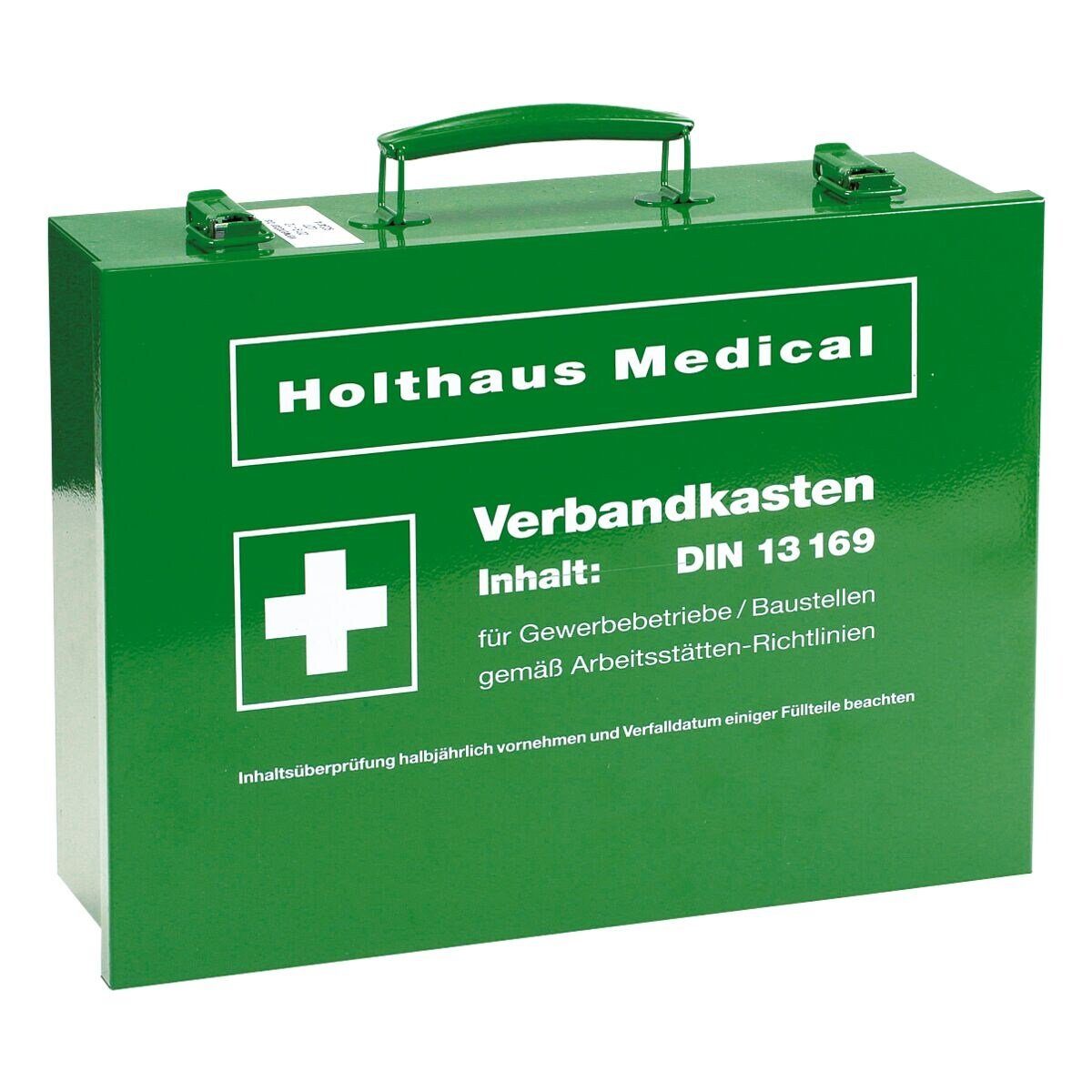 Holthaus Medical Erste-Hilfe-Koffer Stahlblech, inkl. Füllsortiment nach DIN 13169