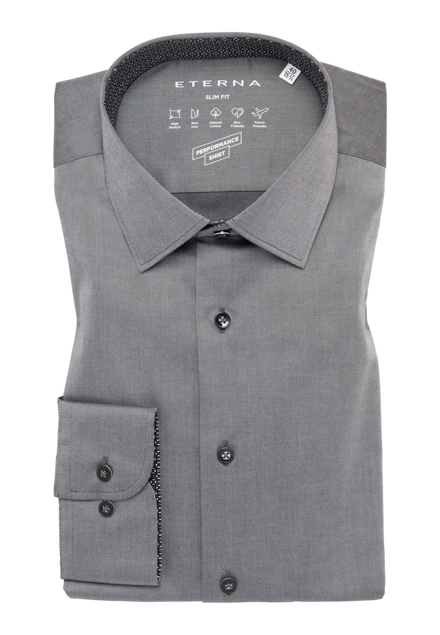 Langarmhemd - Hemd - Slim Fit - bügelfrei - Stretch - Businesshemd