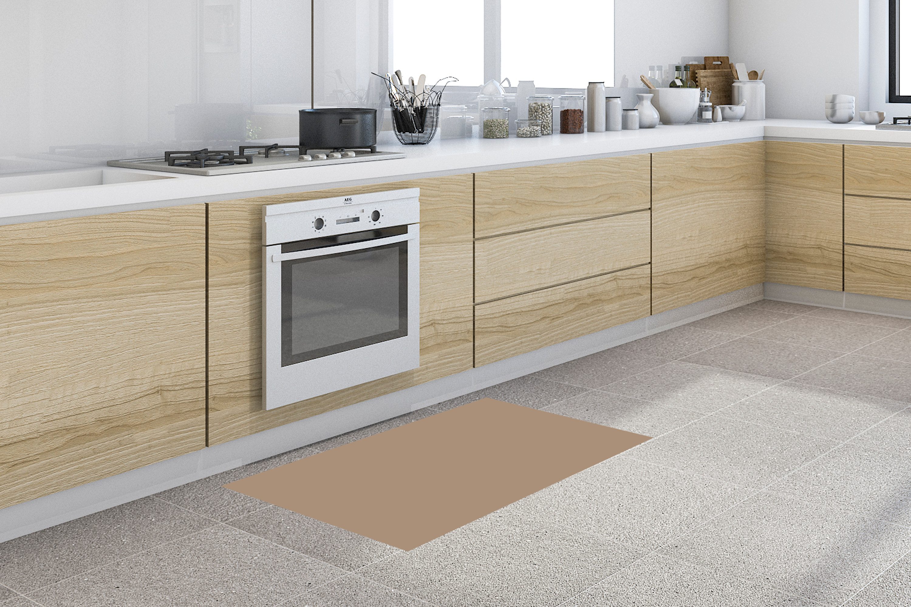 MuchoWow Küchenläufer Bäckereibraun - Interieur - günstig online kaufen
