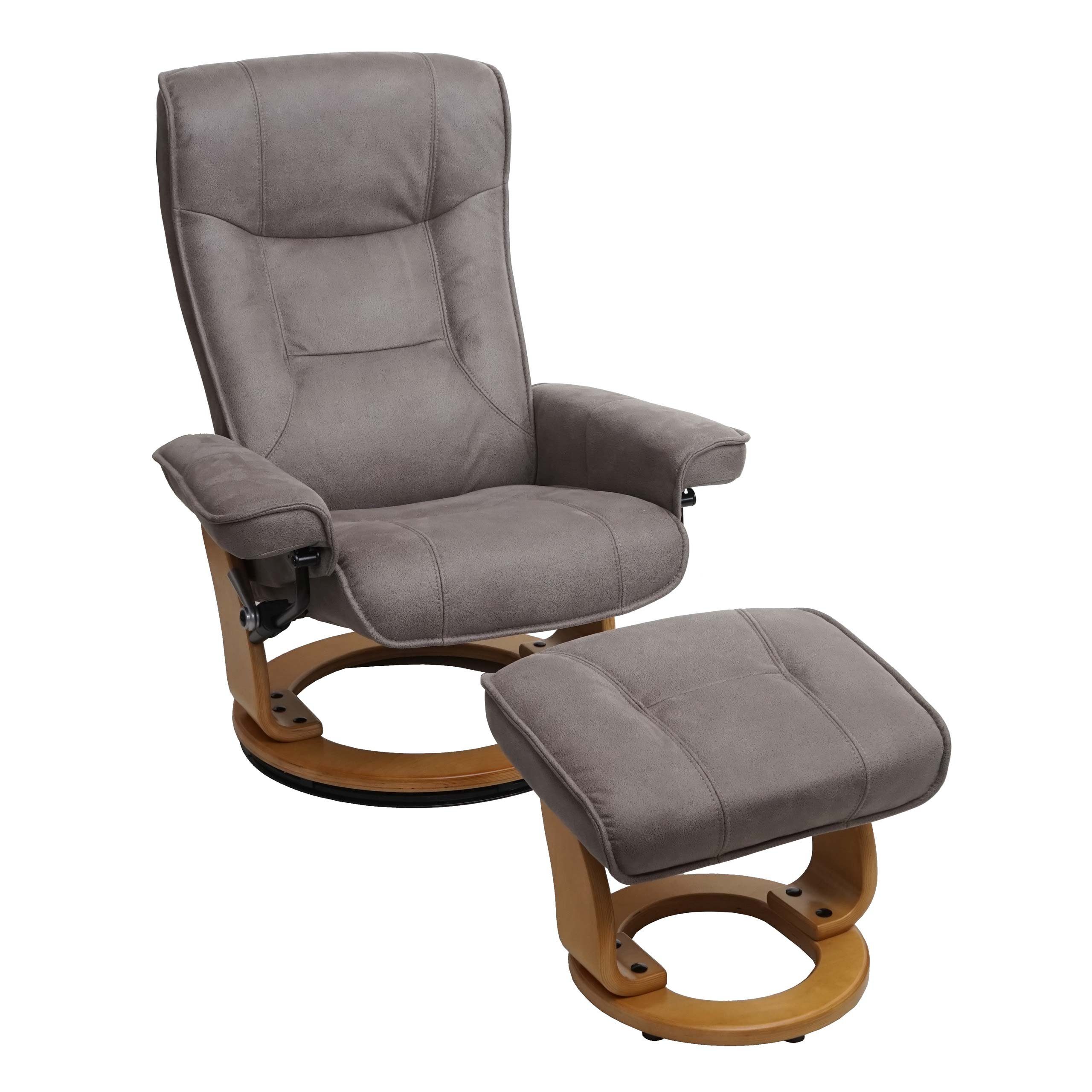 MCA furniture gepolstertem drehbar, Armlehnen Fußhocker, Inkl. 360° Breite Halifax-S, Relaxsessel um Sessel