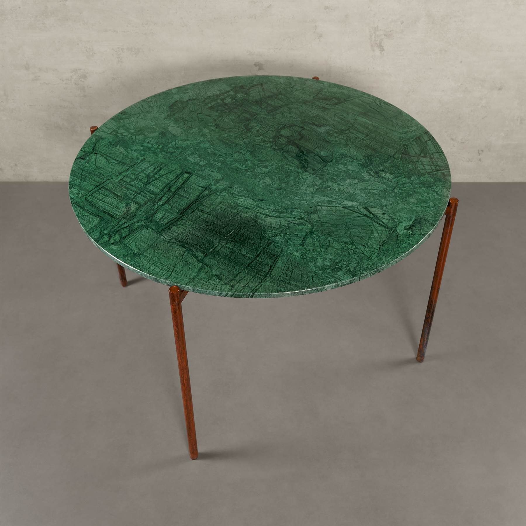 MAGNA Atelier Esstisch ROM aus ECHTEM MARMOR, Küchentisch rund, Bistrotisch, Metallgestell, Ø120x76cm