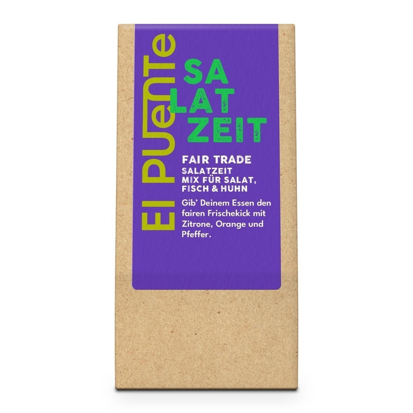 El Puente Gewürz Salatzeit Zitronenpfeffer-Mix, Fair Trade, Vegan, Glutenfrei, Fair Trade