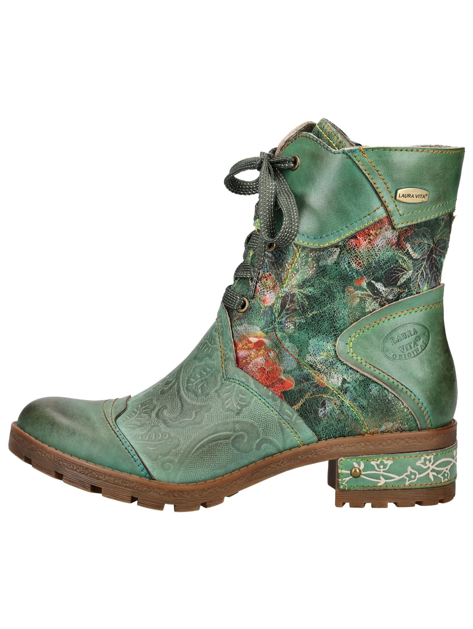 LAURA VITA Stiefelette Lederimitat/Textil Schnürstiefelette günstig online kaufen