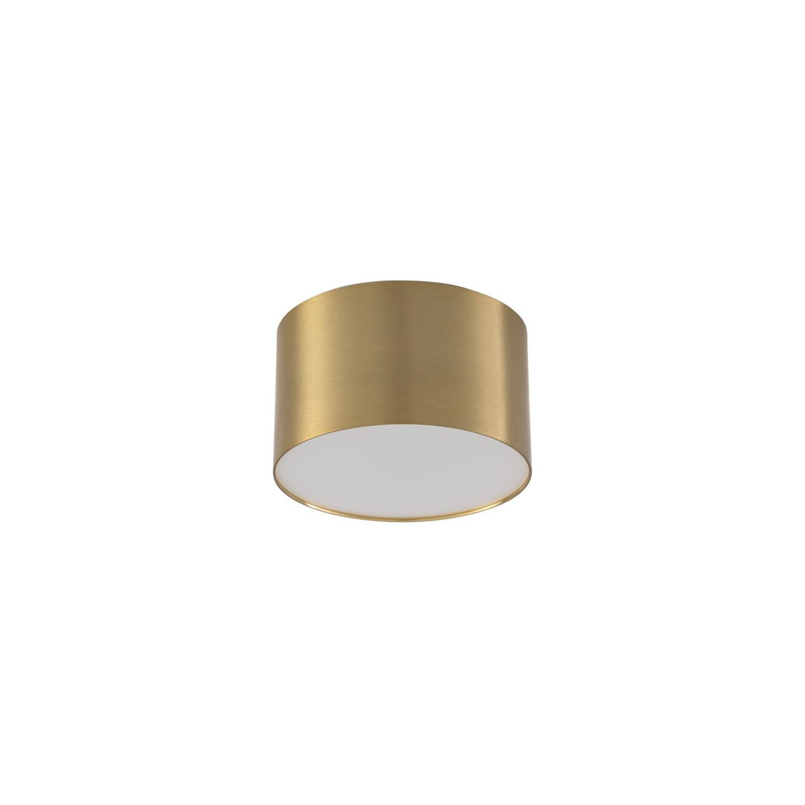 Lindby Deckenstrahler Nivoria, LED, Metall, Gold / Messing warmweiß IP20, L günstig online kaufen