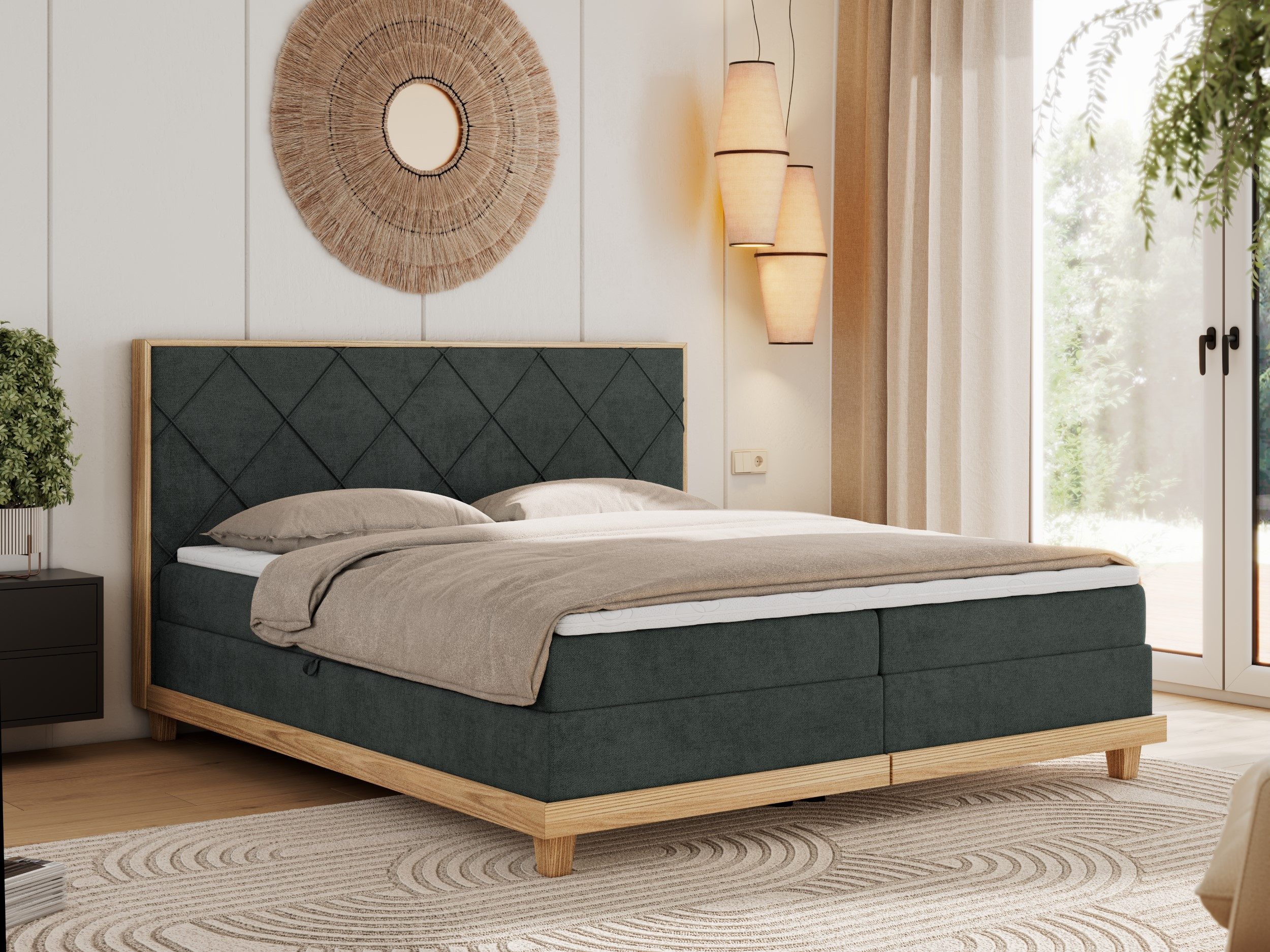 MKS MÖBEL Boxspringbett CAICOS (Packung, Set, günstig online kaufen