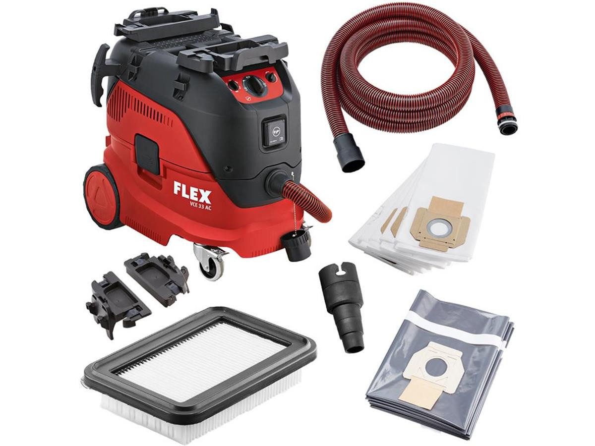 Flex Industriesauger VCE 33 L AC, 1200 W, mit Beutel, und automatischer Filterabreinigung