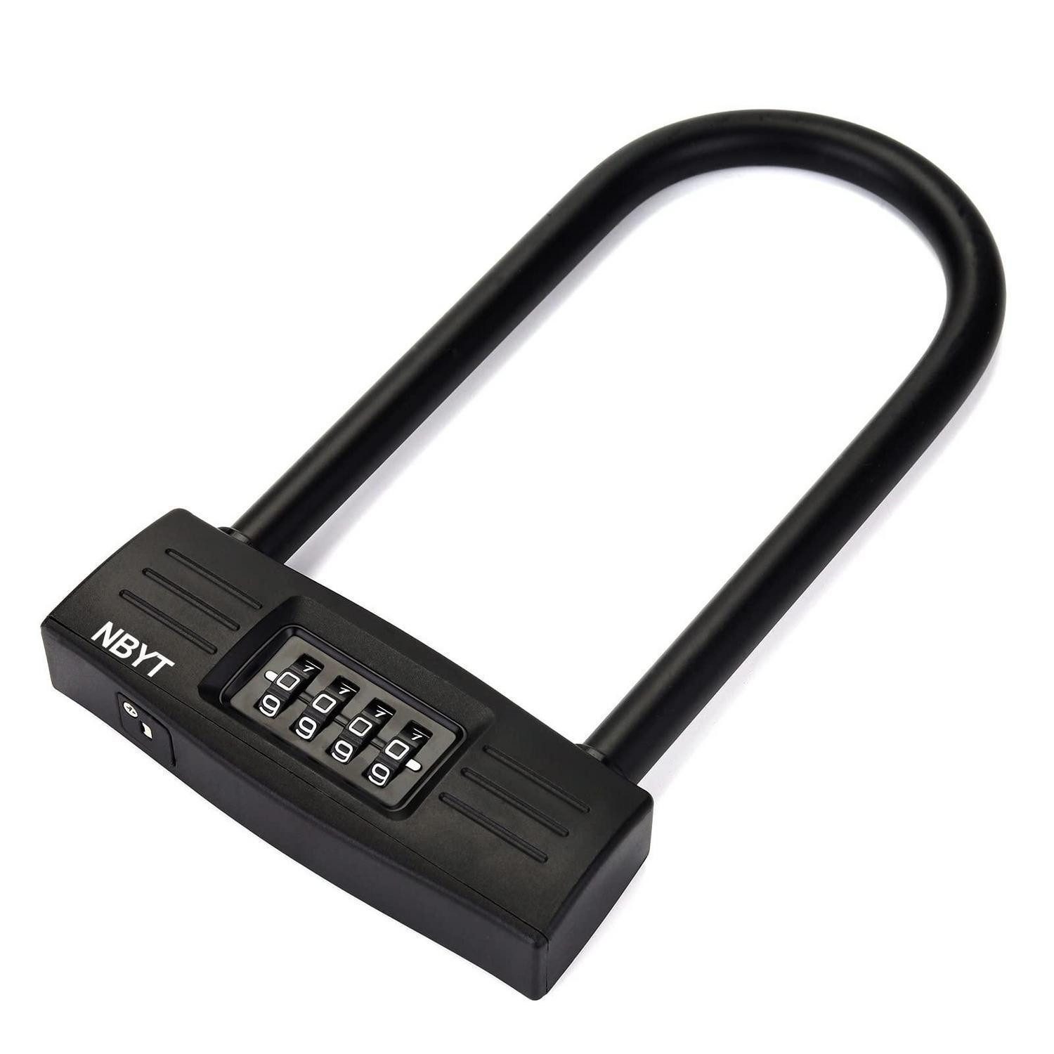 LuxusKollektion Zahlenbügelschloss Fahrradschloss 4-stellig Keyless 14mm