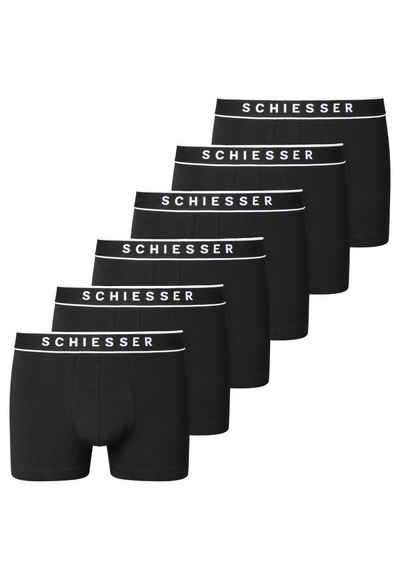 Schiesser Retro Boxer 6er Pack - 95/5 - Organic Cotton (Spar-Set, 6-St) Retro Short / Pant - Baumwolle - Ohne Eingriff