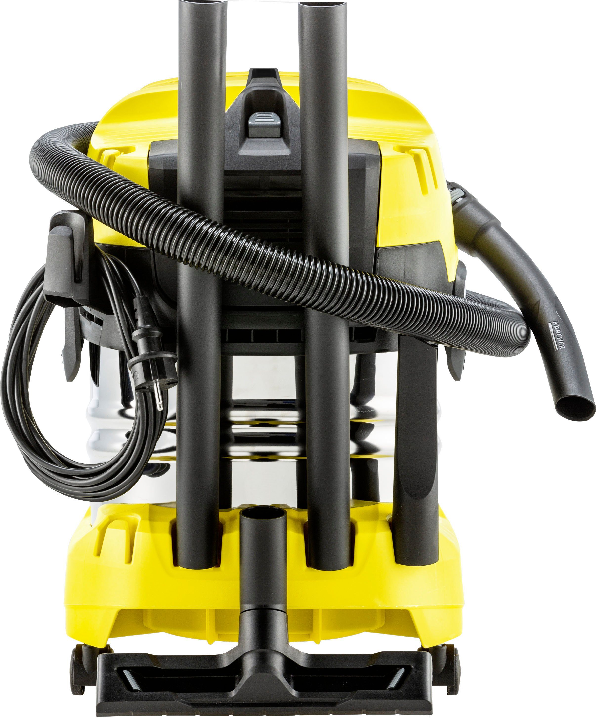 KÄRCHER Nass-Trocken-Sauger WD 4 S V-20/5/22, 1000 W, inkl. Flachfaltenfilter, 1.000W, Edelstahlbehälter: 20l