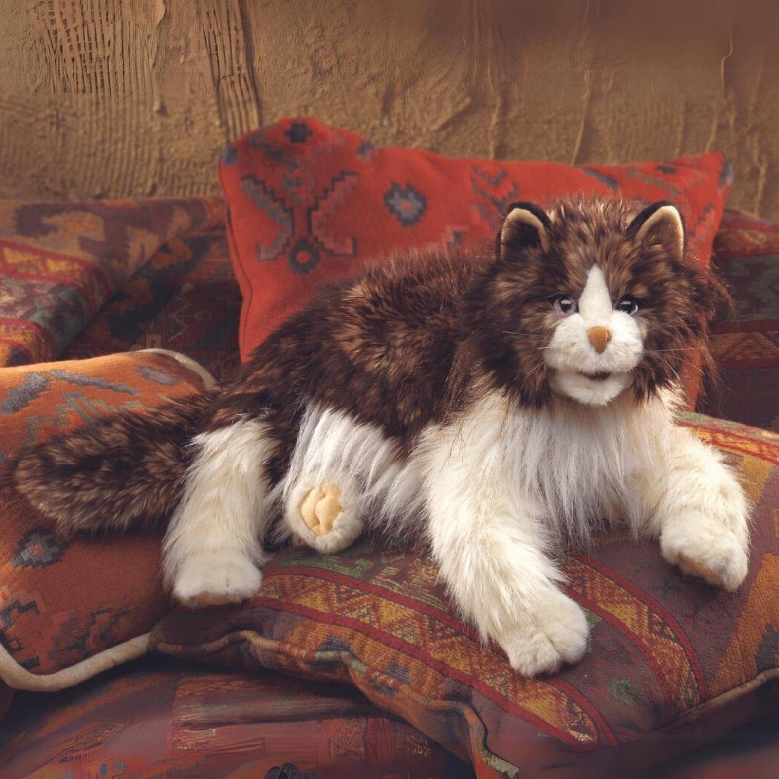 Folkmanis Handpuppen Handpuppe Folkmanis Katze wuschelig günstig online kaufen